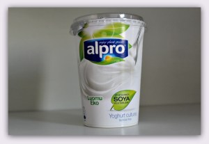 vegansk yoghurt af soja fra Alpro
