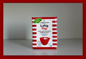 karton med flødeskum af havre