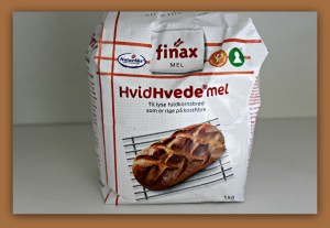 fint, hvidt hvedemel med fibre
