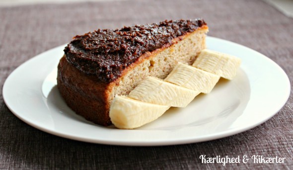 vegansk banankage, uden æg, uden mælk