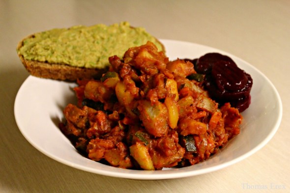 vegansk biksemad, uden kød, vegetarisk