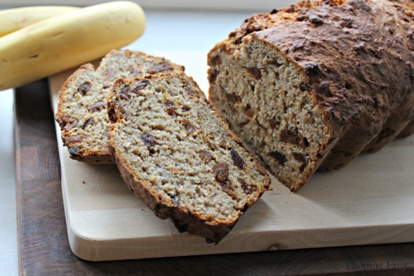 vegansk bananbrød uden sukker