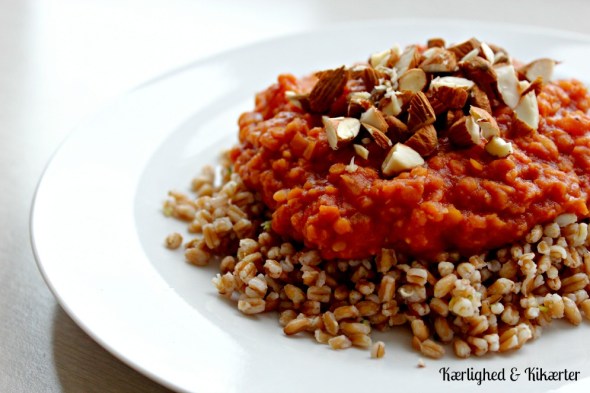 vegansk, indisk, linser, dahl