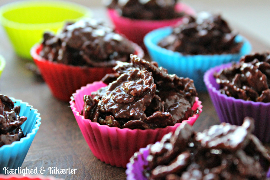 chokolade, cornflakes, konfekt, knas, toppe